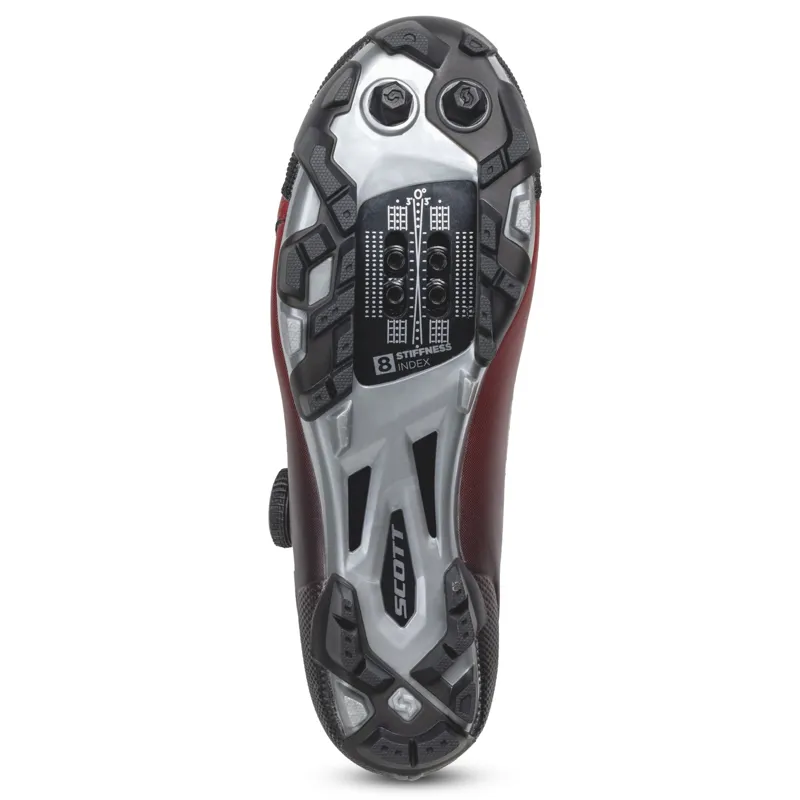 Scott Team BOA Women's MTB Shoes - Black Fade/Metallic Red 4 Scott Team BOA Women's MTB Shoes - Black Fade/Metallic Red - Image 2