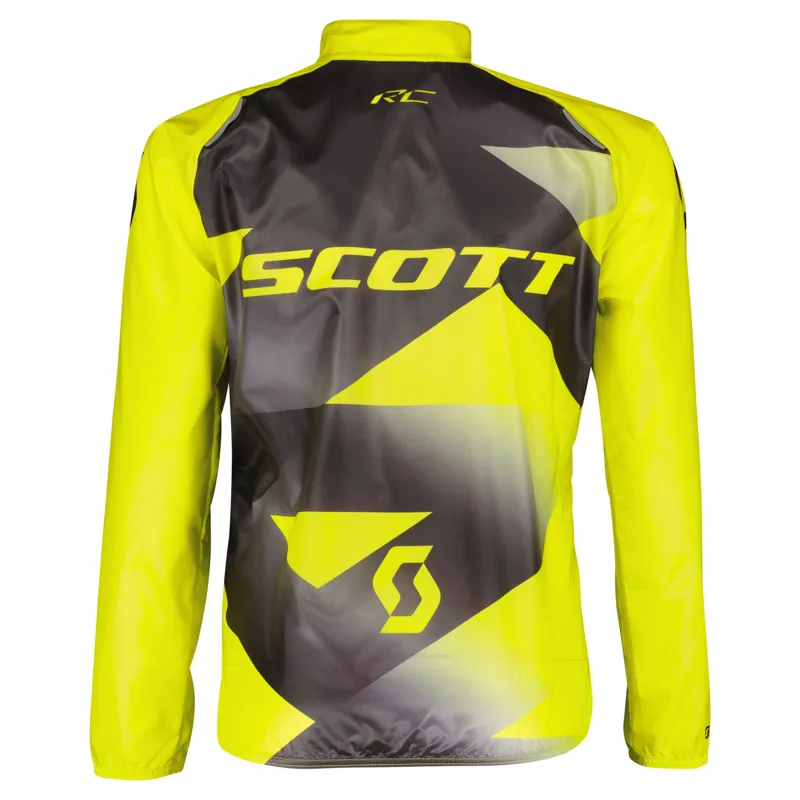 Scott RC WindBreaker Junior Jacket - Black/Sulphur Yellow 4 Scott RC WindBreaker Junior Jacket - Black/Sulphur Yellow - Image 2