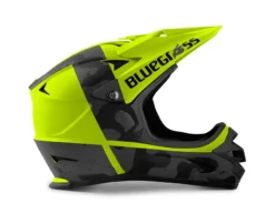 Bluegrass Intox Full Face MTB Helmet - Fluo Yellow/Black Camo -CycloPro Shop 29287BLK 2