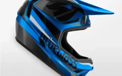 Bluegrass Legit Full Face MTB Helmet - Blue/Black Metallic -CycloPro Shop 29289BLU5