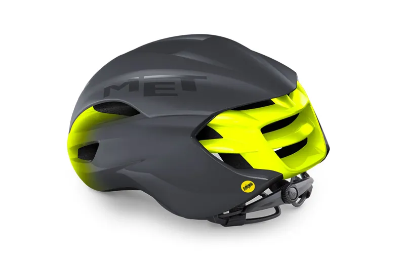 Met Manta MIPS Road Helmet - Grey/Fluo Yellow 10 Met Manta MIPS Road Helmet - Grey/Fluo Yellow - Image 8