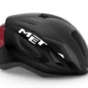 Met Strale Road Helmet - Black/Metallic Red -CycloPro Shop 30445BLKandRED