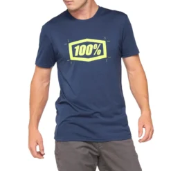 100 Percent Cropped Technical T-Shirt - Navy -CycloPro Shop 35026 015 2