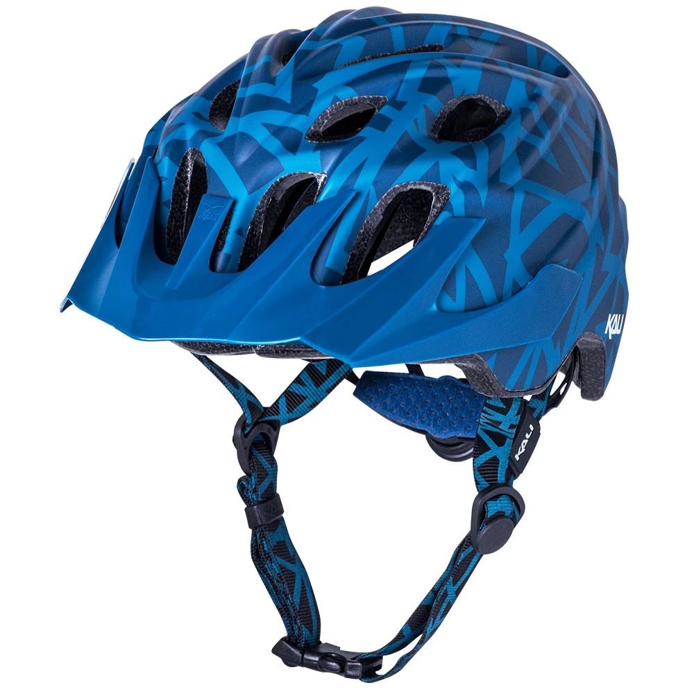 Kali Chakra Youth Plus MTB Helmet - 52-57cm - Zwiggles Mat Teal/ White 4 Kali Chakra Youth Plus MTB Helmet - 52-57cm - Zwiggles Mat Teal/ White - Image 2