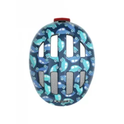 Abus Smiley 3.0 LED Kids Helmet - Blue Car -CycloPro Shop 4 961