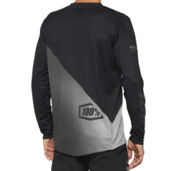 100 Percent R-Core X Men's Long Sleeve Jersey - Black/Grey -CycloPro Shop 40000 00000 2