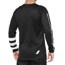 100 Percent R-Core Men's Long Sleeve Jersey - Black/White -CycloPro Shop 40005 00010 2
