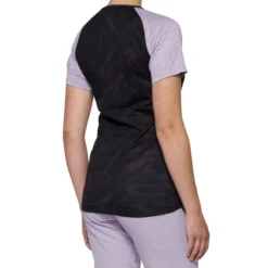 100 Percent Airmatic Short Sleeve Women's - Black/Lavender -CycloPro Shop 40015 00004 2