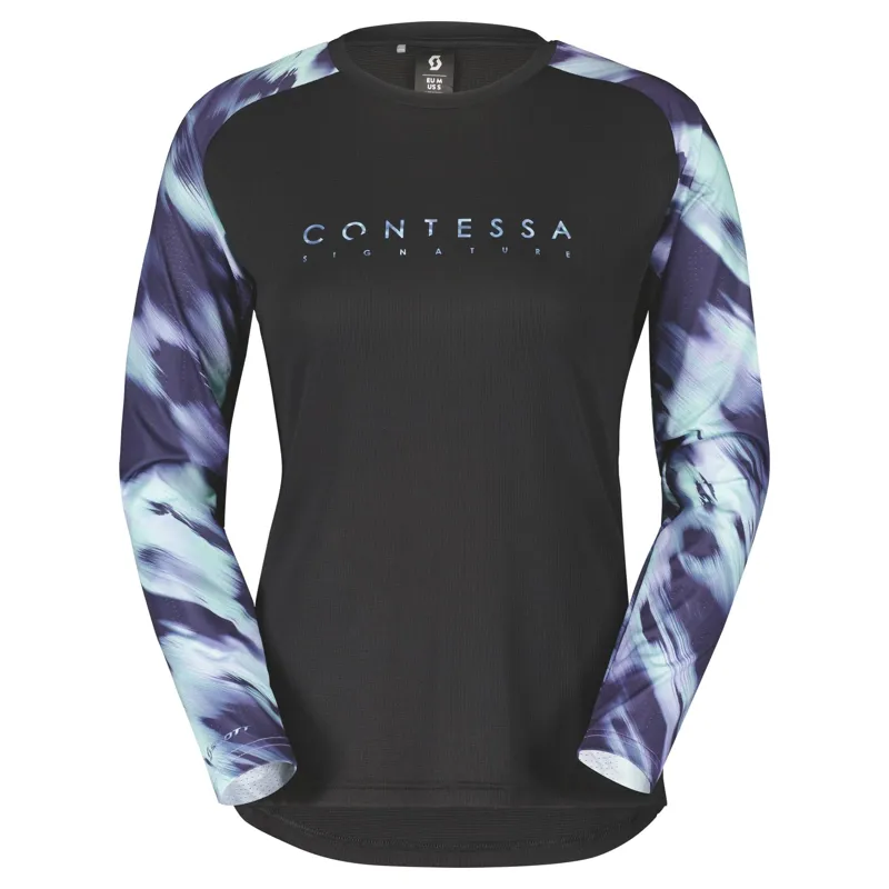 Scott Trail Contessa Signature Women's Long Sleeve Jersey - Black 3 Scott Trail Contessa Signature Women's Long Sleeve Jersey - Black