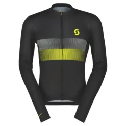 Scott RC Team 10 Men's Long Sleeve Jersey - Black/Sulphur Yellow -CycloPro Shop 4031305024