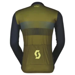 Scott RC Team 10 Men's Long Sleeve Jersey - Fir Green/Bitter Yellow -CycloPro Shop 4031307512A