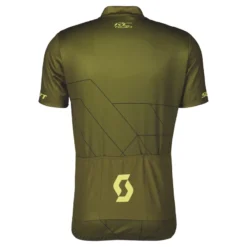 Scott RC Team 20 Men's Short Sleeve Jersey - Fir Green/Bitter Yellow -CycloPro Shop 4031317512A