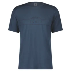 Scott Defined Merino Men's Short Sleeve Jersey - Metal Blue -CycloPro Shop 4031807377