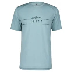 Scott Defined Merino Men's Short Sleeve Jersey - Metal Blue -CycloPro Shop 4031807481