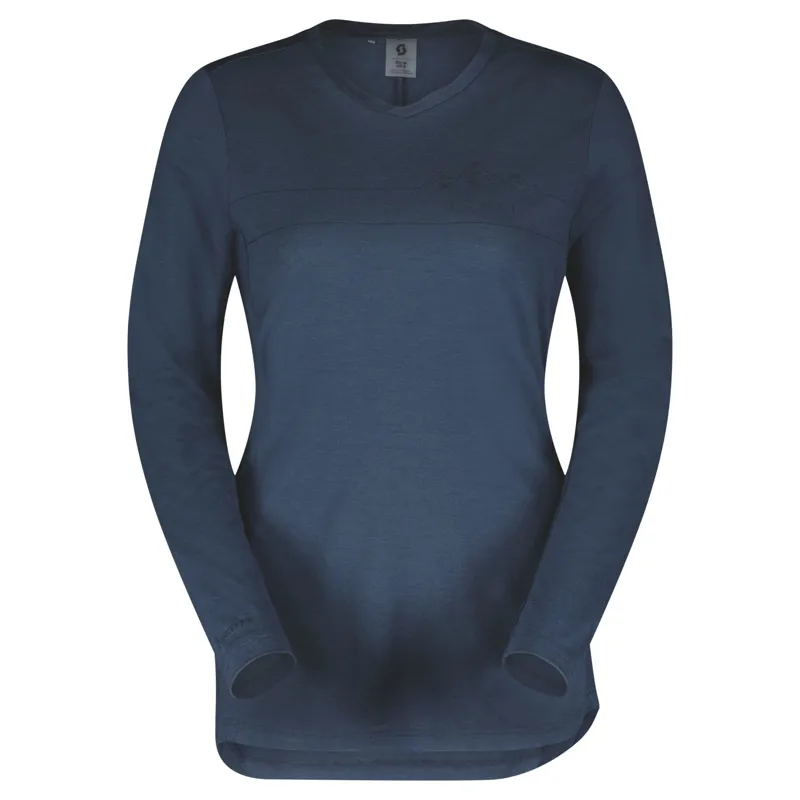 Scott Defined Merino Women's Long Sleeve Jersey - Metal Blue 3 Scott Defined Merino Women's Long Sleeve Jersey - Metal Blue