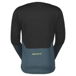 Scott Trail Tuned Men's Long Sleeve Jersey - Black/Aruba Green