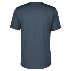 Scott Trail Flow Zip Men's Short Sleeve Jersey - Metal Blue/Dark Blue