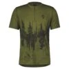 Scott Trail Flow Zip Men's Short Sleeve Jersey - Mineral Green/Aruba Green -CycloPro Shop 4032317386 1