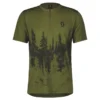 Scott Trail Flow Zip Men's Short Sleeve Jersey - Fir Green/Black 1 Scott Trail Flow Zip Men's Short Sleeve Jersey - Fir Green/Black -CycloPro Shop 4032317386