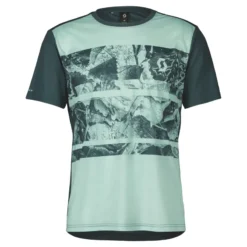 Scott Trail Flow Men's Short Sleeve Jersey - Metal Blue/Dark Blue -CycloPro Shop 4032337502