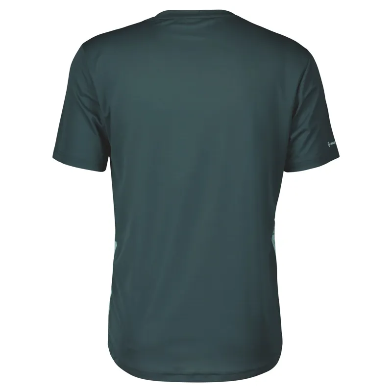 Scott Trail Flow Men's Short Sleeve Jersey - Mineral Greer/Aruba Green 3 Scott Trail Flow Men's Short Sleeve Jersey - Mineral Greer/Aruba Green