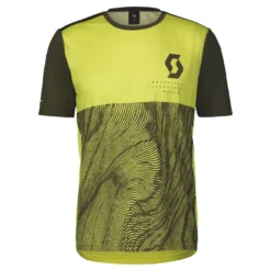 Scott Trail Vertic Men's Short Sleeve Jersey - Bitter Yellow/Fir Green 9 Scott Trail Vertic Men's Short Sleeve Jersey - Bitter Yellow/Fir Green -CycloPro Shop 4032407544