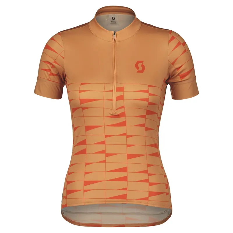 Scott Endurance 20 Women's Short Sleeve Jersey - Rose Beige/Braze Orange 4 Scott Endurance 20 Women's Short Sleeve Jersey - Rose Beige/Braze Orange - Image 2