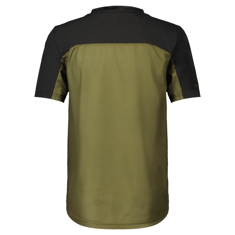 Scott Trail Vertic Zip Men's Short Sleeve Jersey - Fir Green/Black 4 Scott Trail Vertic Zip Men's Short Sleeve Jersey - Fir Green/Black - Image 2