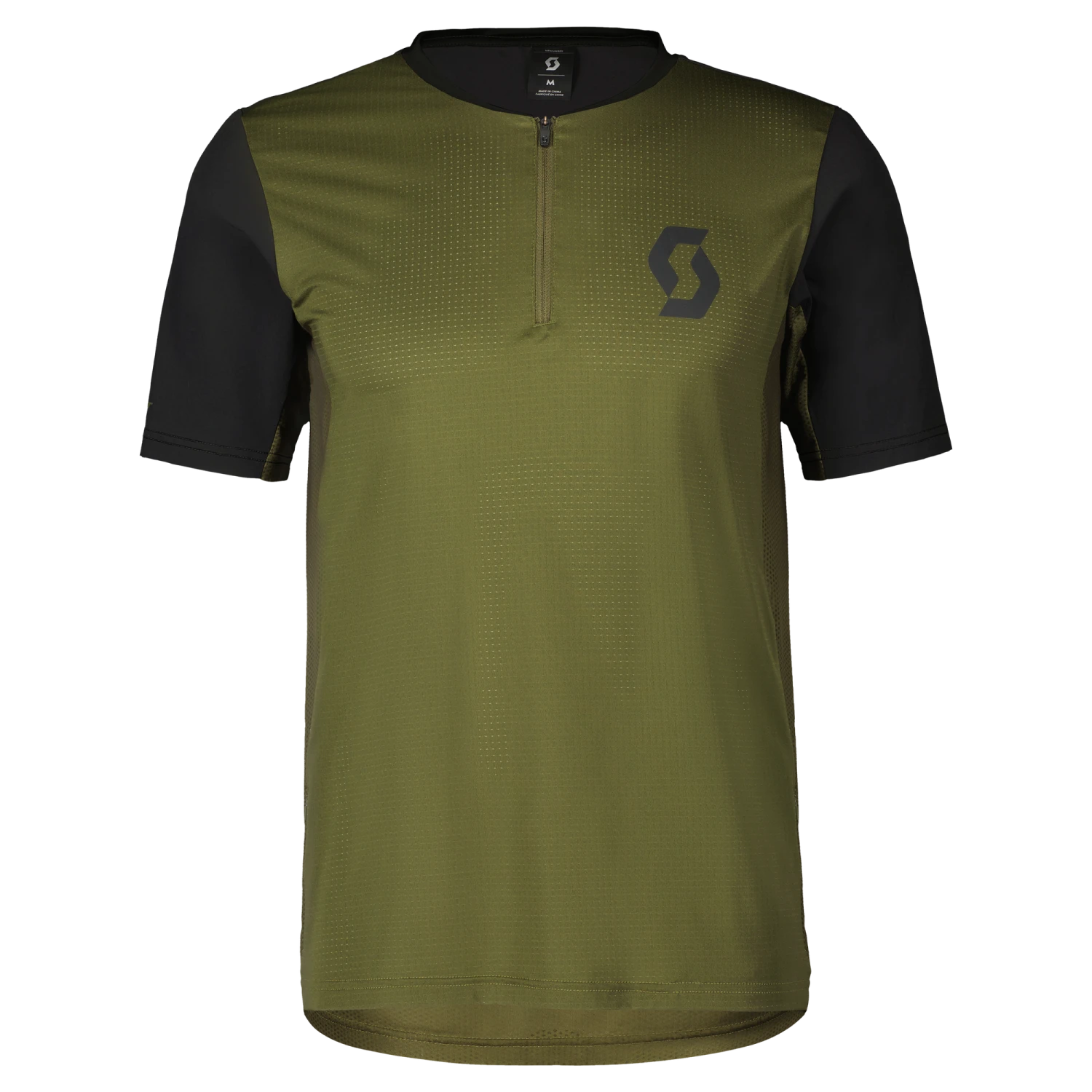 Scott Trail Vertic Zip Men's Short Sleeve Jersey - Mineral Green/Black 4 Scott Trail Vertic Zip Men's Short Sleeve Jersey - Mineral Green/Black - Image 2