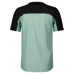 Scott Trail Vertic Zip Men's Short Sleeve Jersey - Mineral Green/Black