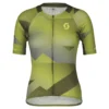Scott RC Premium Climber Women's Short Sleeve Jersey - Fir Green/Bitter Yellow -CycloPro Shop 4038777512