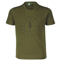 Scott Trail Flow 10 DRI Junior Short Sleeve Jersey - Fir Green