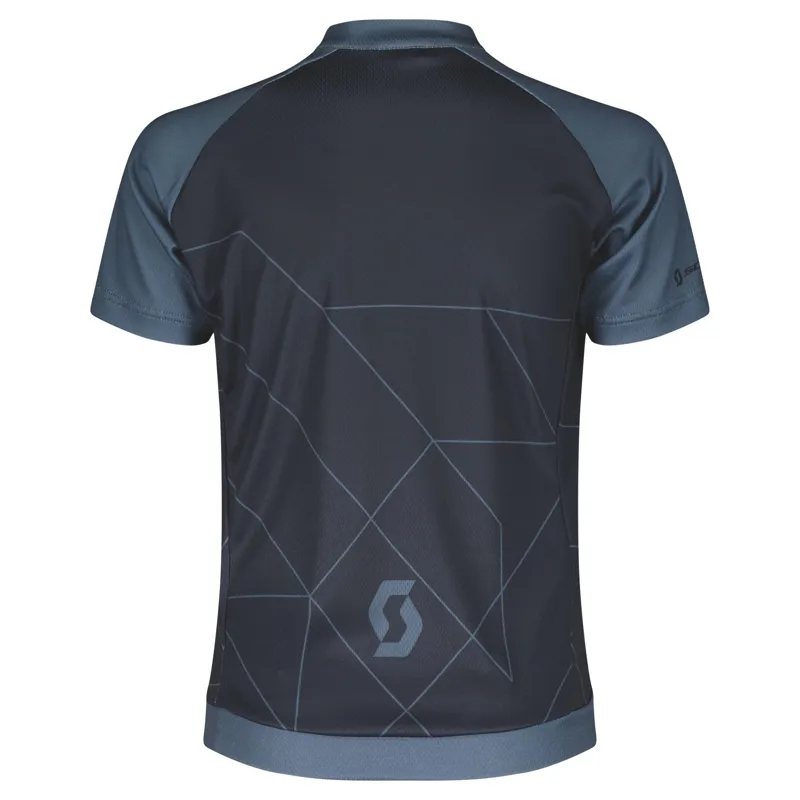 Scott RC Team Junior Short Sleeve Jersey - Dark Blue/Metal Blue 7 Scott RC Team Junior Short Sleeve Jersey - Dark Blue/Metal Blue - Image 5