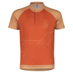 Scott RC Team Junior Short Sleeve Jersey - Rose Beige/Braze Orange -CycloPro Shop 4039737506
