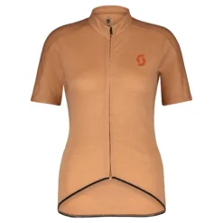 Scott Gravel Merino Women's Short Sleeve Jersey - Rose Beige/Braze Orange