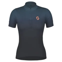 Scott Endurance 15 Women's Short Sleeve Jersey - Metal Blue/Dark Blue -CycloPro Shop 4082787378