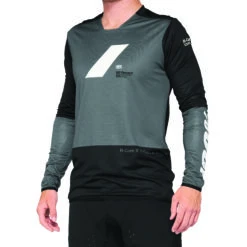 100 Percent R-Core X Long Sleeve Jersey - Vapor/Black 8 100 Percent R-Core X Long Sleeve Jersey - Vapor/Black -CycloPro Shop 41002 052 1 1