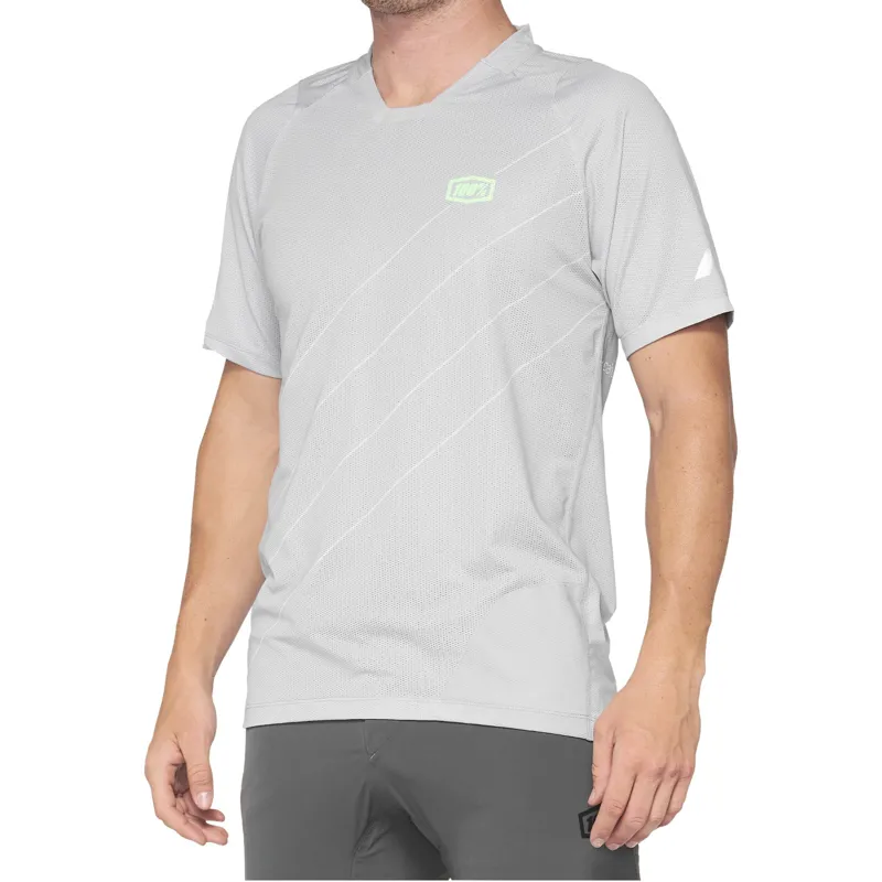 100 Percent Celium Short Sleeve Jersey - Vapor/Lime 5 100 Percent Celium Short Sleeve Jersey - Vapor/Lime - Image 3