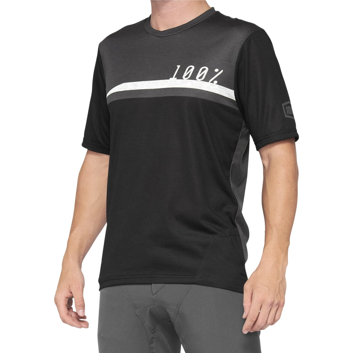 100 Percent Airmatic Short Sleeve Jersey - Caramel/Black 3 100 Percent Airmatic Short Sleeve Jersey - Caramel/Black