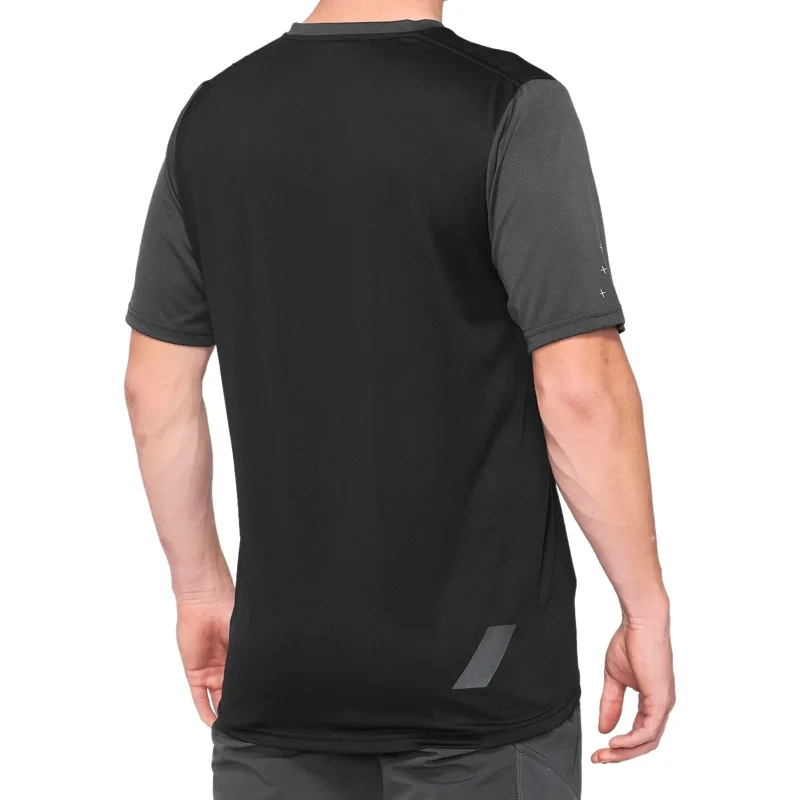 100 Percent Ridecamp Men's Short Sleeve Jersey - Charcoal/Black 7 100 Percent Ridecamp Men's Short Sleeve Jersey - Charcoal/Black - Image 5