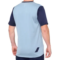 100 Percent Ridecamp Men's Short Sleeve Jersey - Light Slate/Navy -CycloPro Shop 41401 249 2