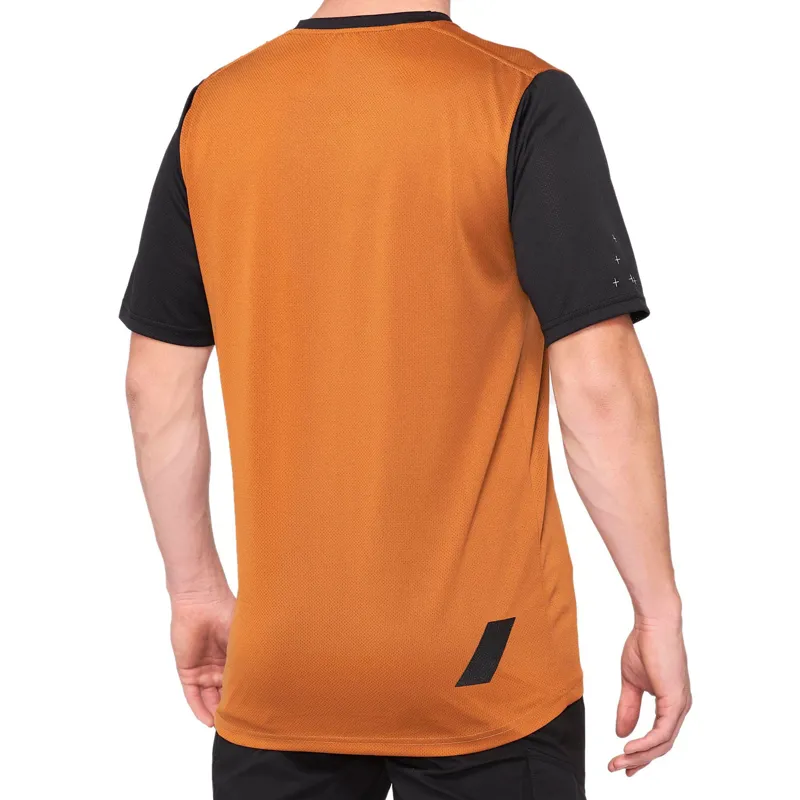 100 Percent Ridecamp Men's Short Sleeve Jersey - Terracotta/Black 7 100 Percent Ridecamp Men's Short Sleeve Jersey - Terracotta/Black - Image 5