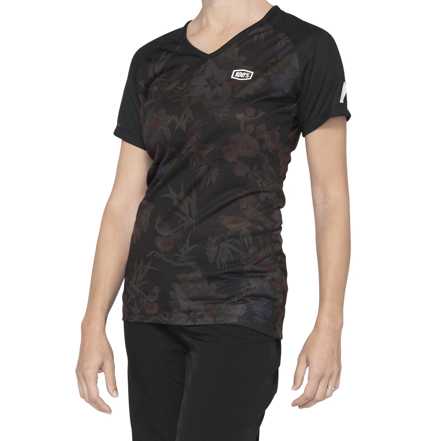 100 Percent Airmatic Womens Short Sleeve Jersey - Black Python 6 100 Percent Airmatic Womens Short Sleeve Jersey - Black Python - Image 4