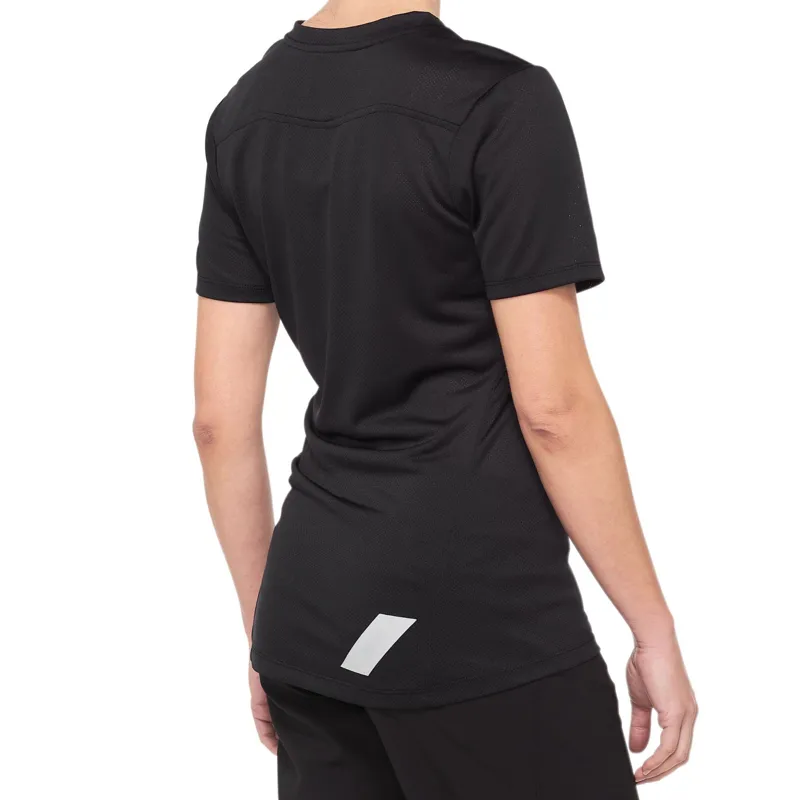 100 Percent Ridecamp Women's Short Sleeve Jersey - Black/ Grey X 4 100 Percent Ridecamp Women's Short Sleeve Jersey - Black/ Grey X - Image 2