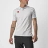 Castelli Race Day Short Sleeve Men's Polo Shirt - White -CycloPro Shop 451309622p 001 01 1400Wx1400H