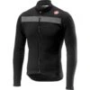 Castelli Puro 3 Thermal Men's Long Sleeve Jersey - Silver Grey/Red -CycloPro Shop 4518511 085
