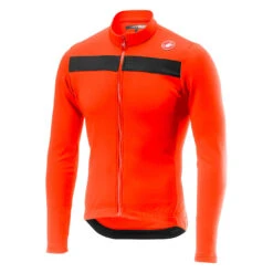 Castelli Puro 3 Thermal Men's Long Sleeve Jersey - Silver Grey/Red -CycloPro Shop 451851119a 034 01 1400wx1400h