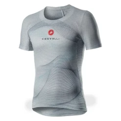 Castelli Pro Mesh Short Sleeve Base Layer - Silver Grey -CycloPro Shop 452002820p 870 01 1400wx1400h