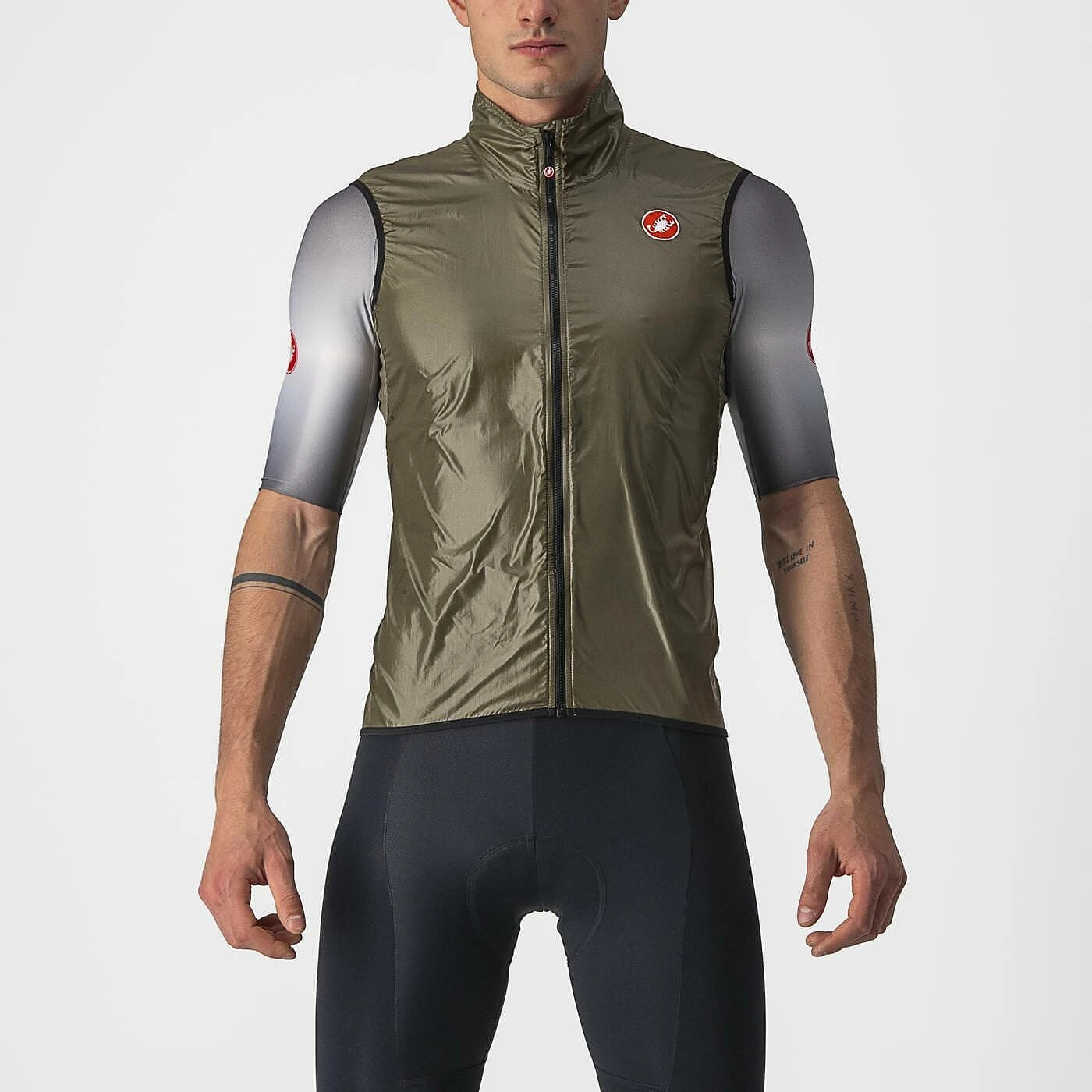 Castelli Aria Men's Windproof Vest - Silver Grey 3 Castelli Aria Men's Windproof Vest - Silver Grey