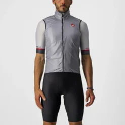 Castelli Aria Men's Windproof Vest - Silver Grey 8 Castelli Aria Men's Windproof Vest - Silver Grey -CycloPro Shop 452005722p 870 01 1400Wx1400H